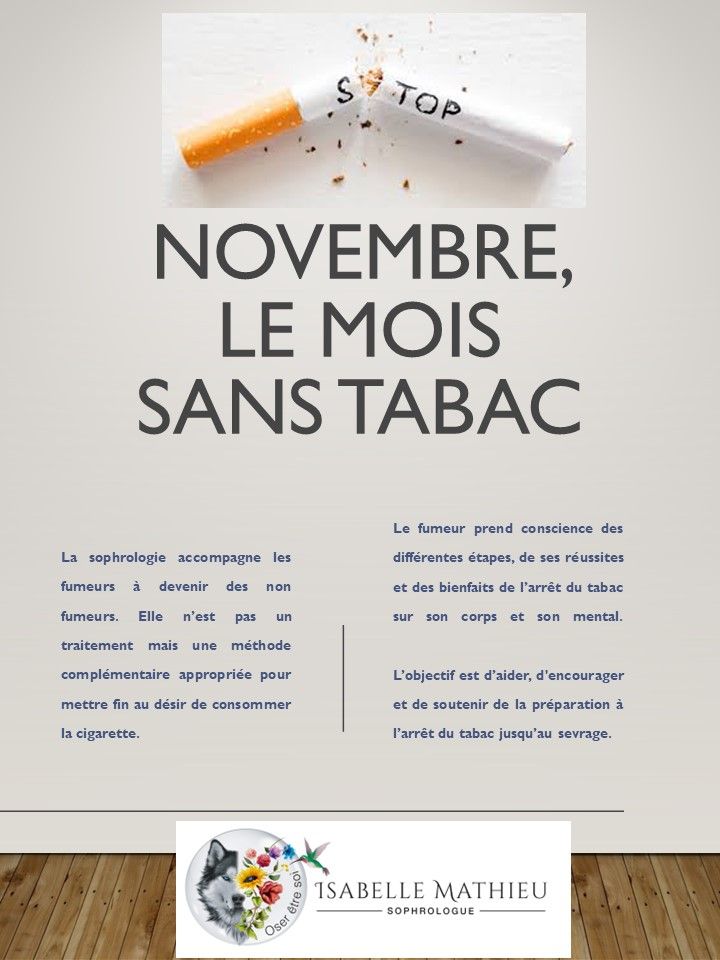 Novembre, mois sans tabac