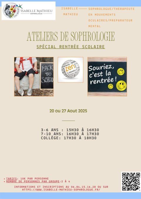 Préparer la rentrée scolaire (3-6ans / 7-10 ans / collège)